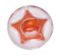 Preview: Bouton enfant sous forme de boutons ronds avec étoile orange 13 mm 0.51 inch